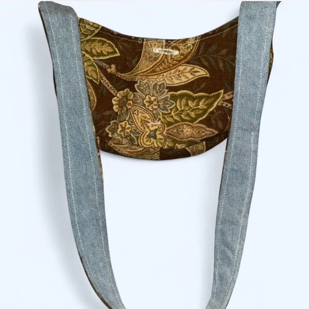 Floral Brown Shoulder Bag - Picture 3 of 6